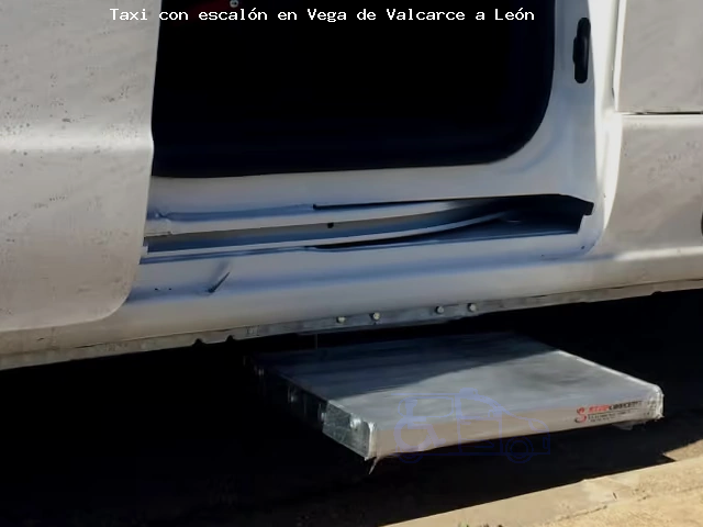 Taxi con escalón Vega de Valcarce a León